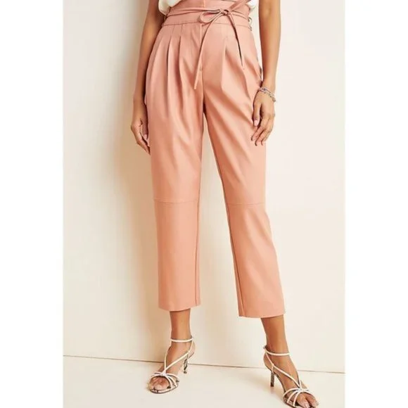 Anthropologie BLANKNYC Chelsea Tapered Faux Leather pants new - Picture 4 of 7